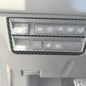 Tufskinz | Dim Switch Panel Accent Trim - Fits 2022-2025 Tundra & 2023-2025 Toyota Sequoia - 2 Piece Kit