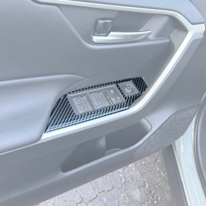 TufSkinz | Door Switch Overlays - Compatible with 2019-2025 Rav4 - 4 Piece Kit