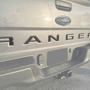 Tufskinz | Tailgate Letter Inserts - Fits 2019-2023 Ranger - 6 Piece Kit