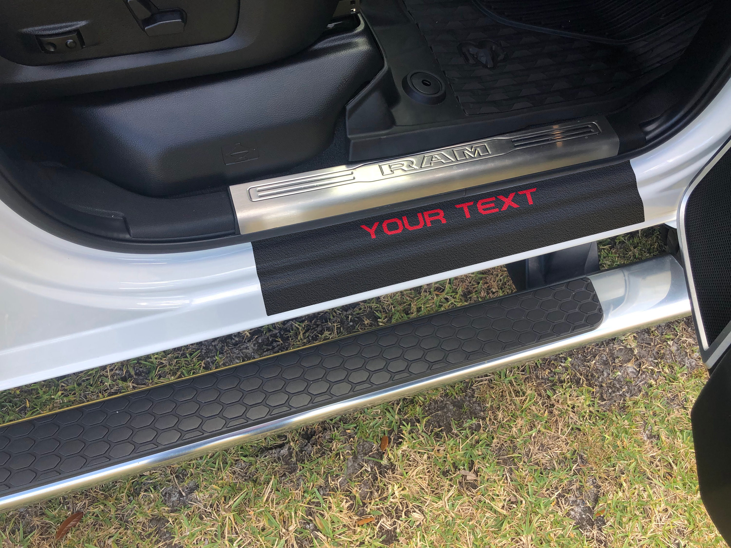 Tufskinz Custom Text Door Sill Protection Fits 2019 2025 Ram 2500 2 Piece Kit Etsy