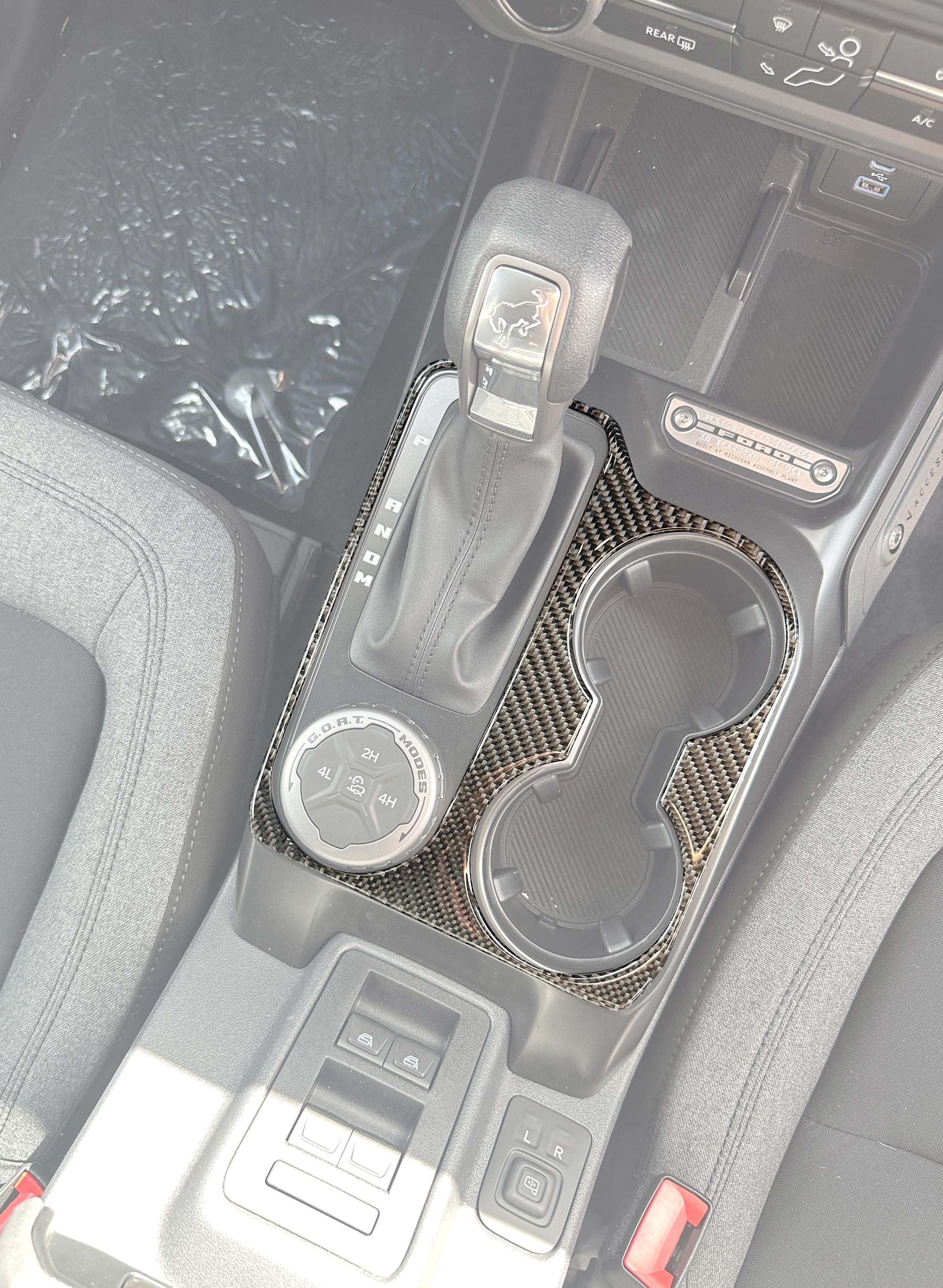 Center Console Accent Overlay Fits 2021-2024 Ford Bronco Sport