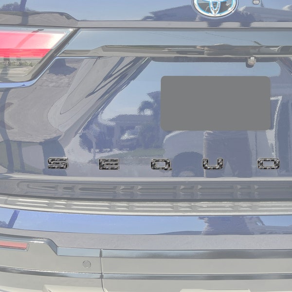 Tufskinz | Rear hatch Letter Overlays - Fits 2023-2026 Toyota Sequoia - 7 Piece Kit