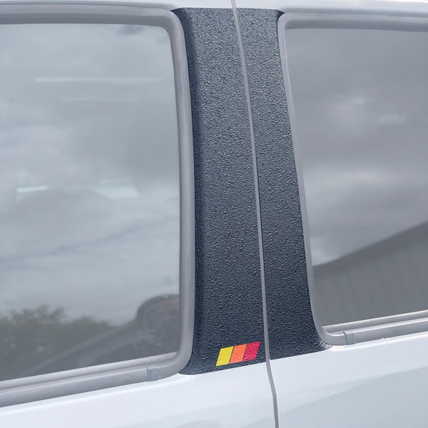Tufskinz | Getextureerde deurstijloverlays - past op Tacoma Double Cab 2016-2023 - 4-delige set
