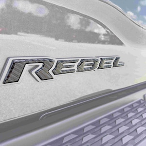 Tufskinz | Rebel Tailgate Emblem Inserts - Fits 2025-2026 RAM 1500/2500/3500 - 5 Piece Kit