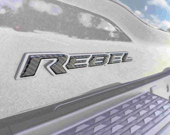 Tufskinz | Rebel Tailgate Emblem Inserts - Fits 2025-2026 RAM 1500/2500/3500 - 5 Piece Kit