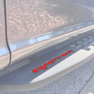 Tufskinz | Original Trittbrett Emblem Overlays - Für 2017-2025 F-150 Raptor - 6-teiliges Kit