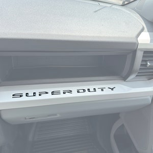 Tufskinz | Glovebox Letters - Fits 2023-2025 Super Duty - 10 Piece Kit