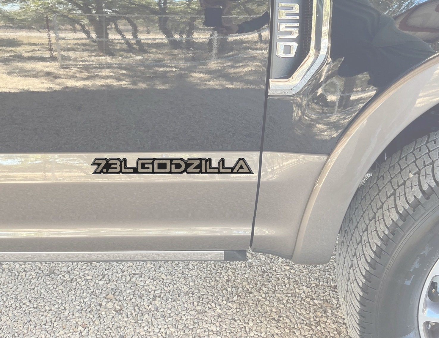 Godzilla 7.3L Decal/Sticker 4x4