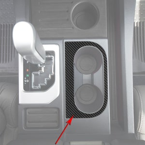 Tufskinz | Center Console Cup Holder Replacement Accent Trim - Fits 2014-2021 Tundra - 1 Piece Kit