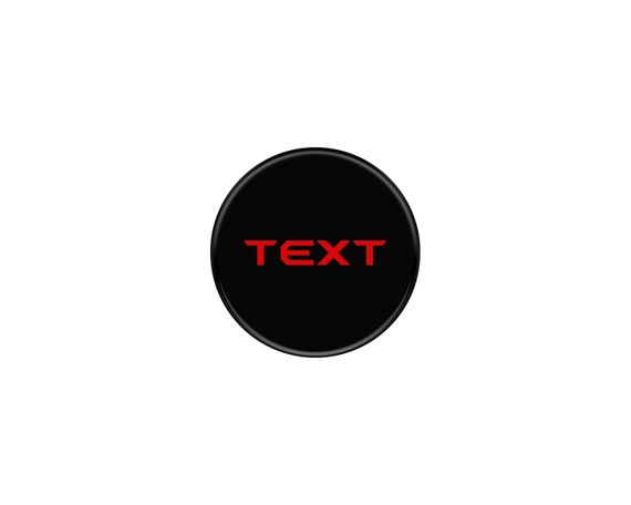 Tufskinz | (Custom Text) Badge for Drive Mode Selector Dial - Fits 2022-2026 Tundra & 2023-2026 Toyota Sequoia - 1 Piece Kit