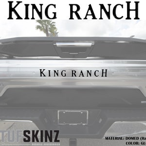 Tufskinz | Tailgate Letter Inserts - Fits 2018-2020 F-150 King Ranch - 9 Piece Kit