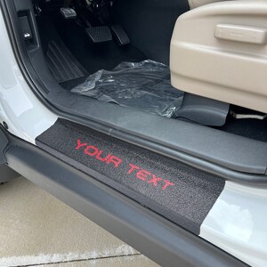 Tufskinz | Custom Text Door Sill Protection - Fits 2017-2024 Ridgeline - 4 Piece Kit