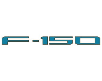 Tufskinz / Inserciones de letras con temática de fútbol para la puerta trasera de la Ford F-150 (2021-2027) - Kit de 5 piezas
