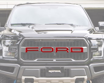 2015-17 Ford F-150 Paramount Raptor Style Aftermarket Grille Letters Decal F150 - Foto 13