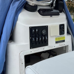 Tufskinz | 7.5&quot; x 7.5&quot; Boat Switch Panel