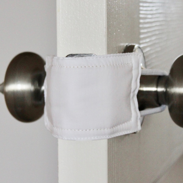 Original Latchy Catchy Door Silencer - White - Latch Cover - Door Jammer - Baby Safety - Baby Sleep Aid - No Slam - Sleep Aid