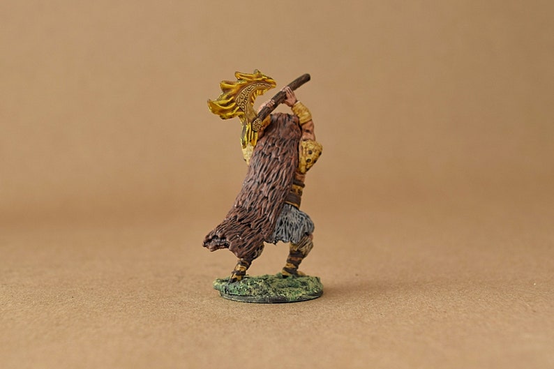 D&D Painted Goliath Barbarian Fighter with Magic Axe Dungeons | Etsy