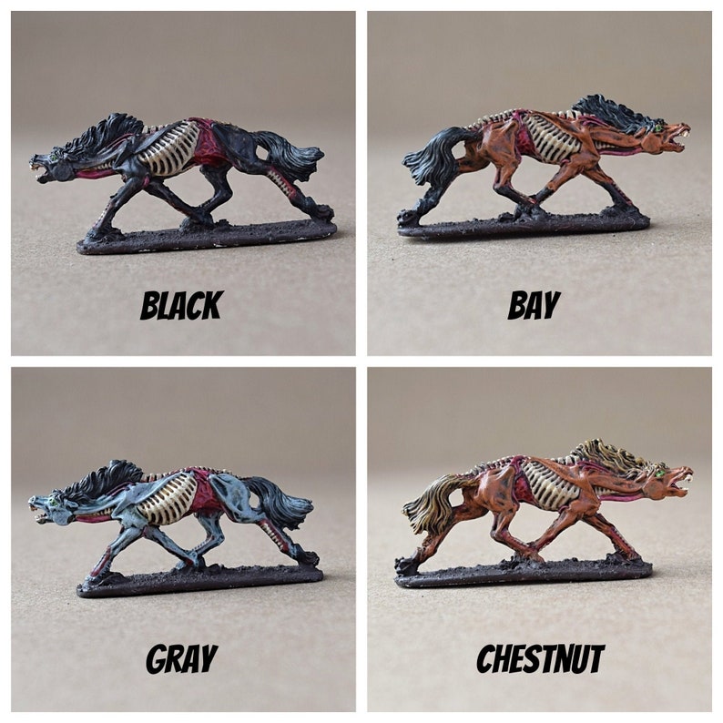 Zombie Horse/ Dungeons and Dragons/miniature/dnd Etsy