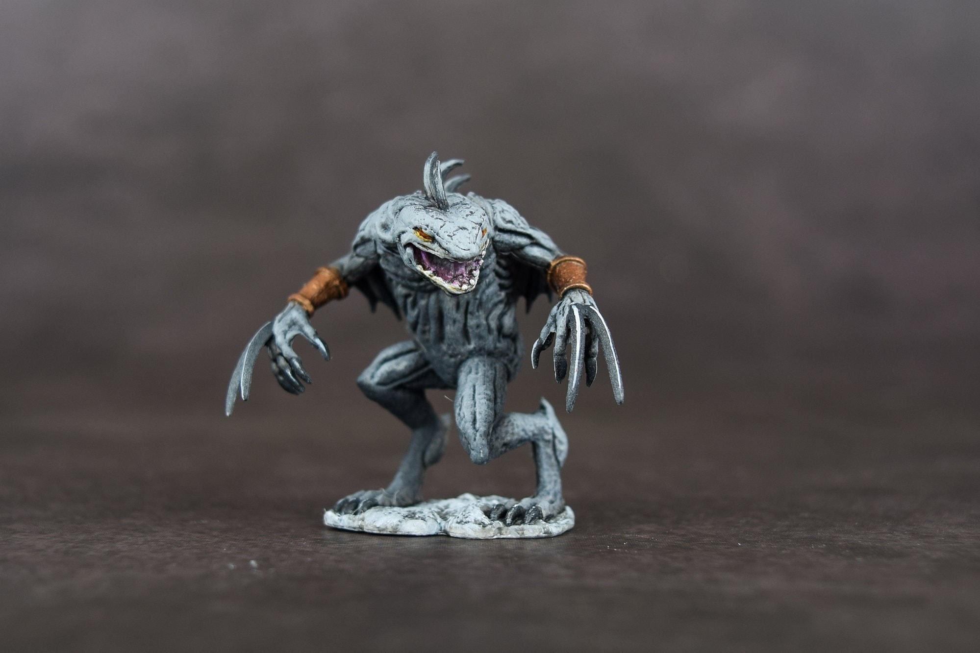 Gray Slaad Death Slaad Miniature Monster Dungeons And Etsy Il Fullxfull.3901810927 I1fd
