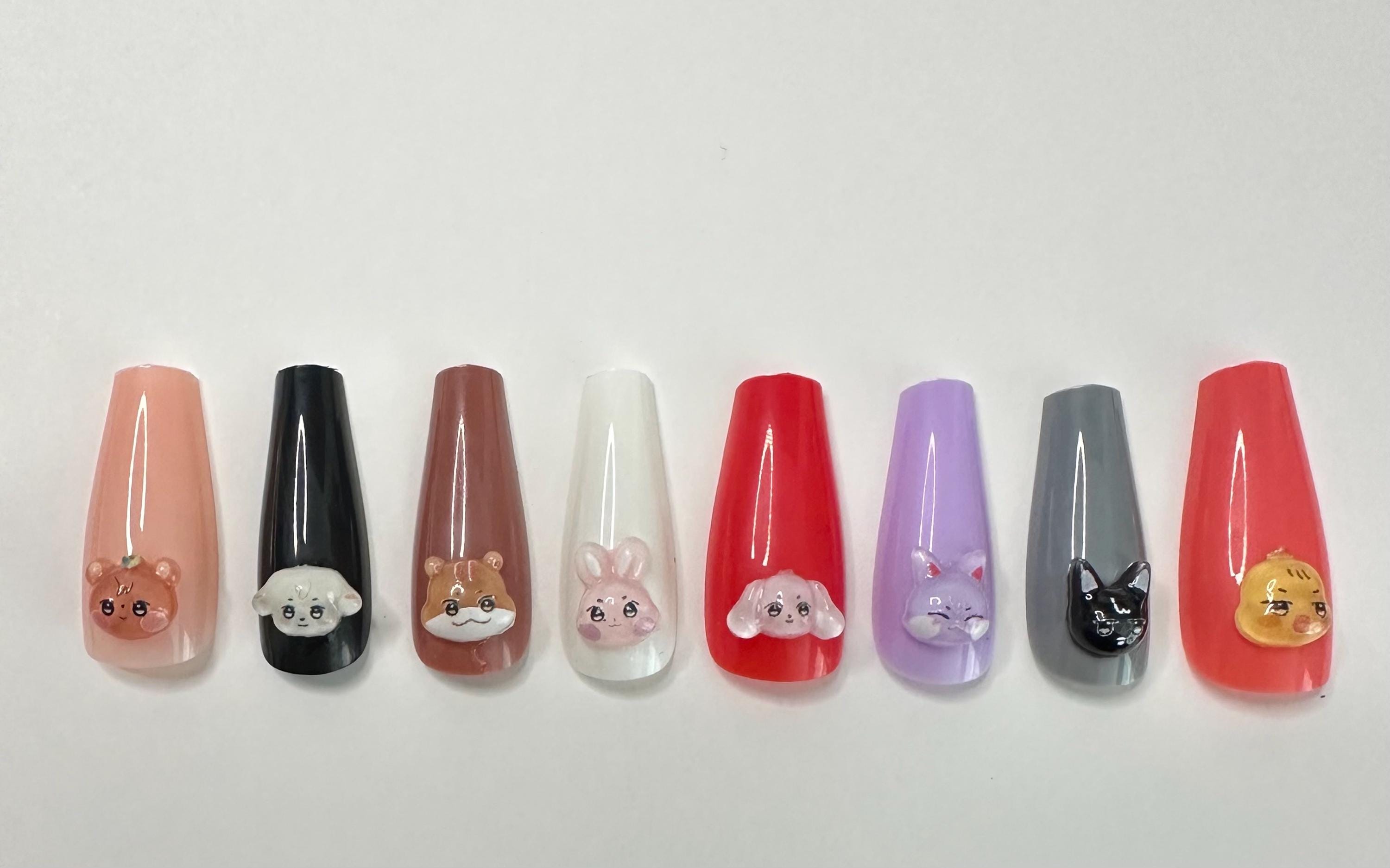 ATZ Ateez Aniteez Mini Nail Resin 3D Flatback Mini Animal Heads