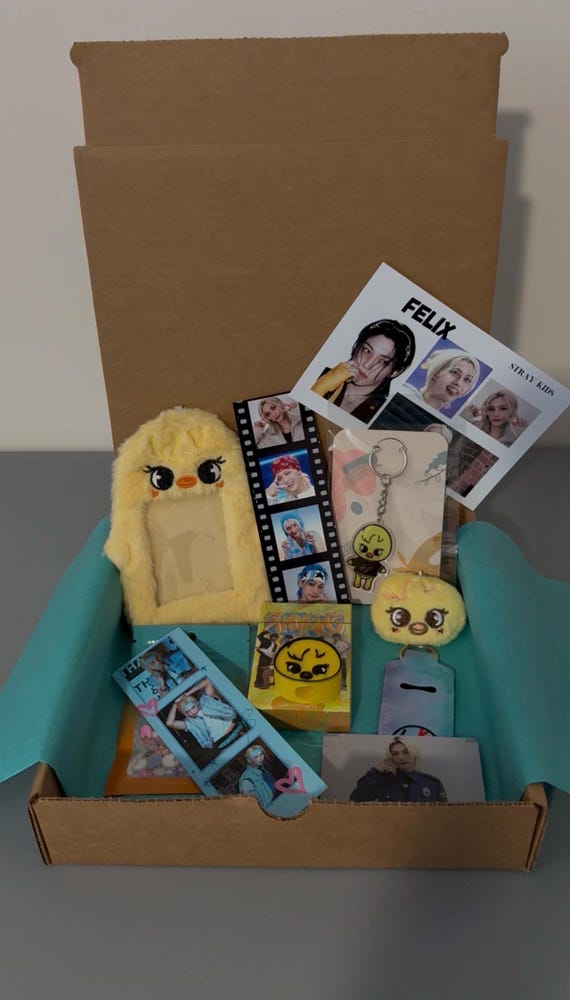 Stray Kids Gift Box SMALL A K-pop Fan Set With Plush Pc Holder