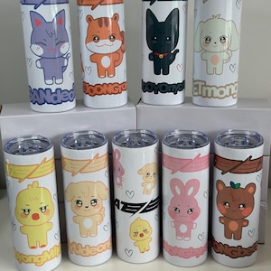 20oz/30oz Ateez Aniteez Tumbler Skinny/atiny/Ateez/Individual member,Stainless Steel,MetalStraw, Personalized,Unique Gifts, fan made
