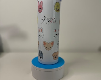 20 oz/ 30 oz Skzoo-beker V1 Stray Kids/Cup/SKZ cup/Merch Skinny beker, roestvrij staal, metalen rietje, gepersonaliseerd cadeau, unieke geschenken, verblijf