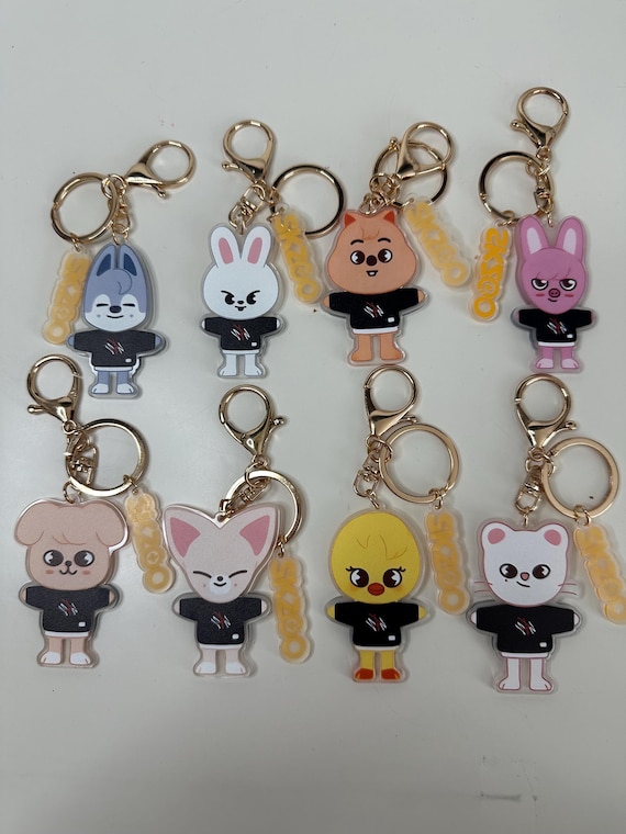 Stray Kids Skzoo Keychain Acrylic, Kpop Fan Gift, Bag Charm, Cute