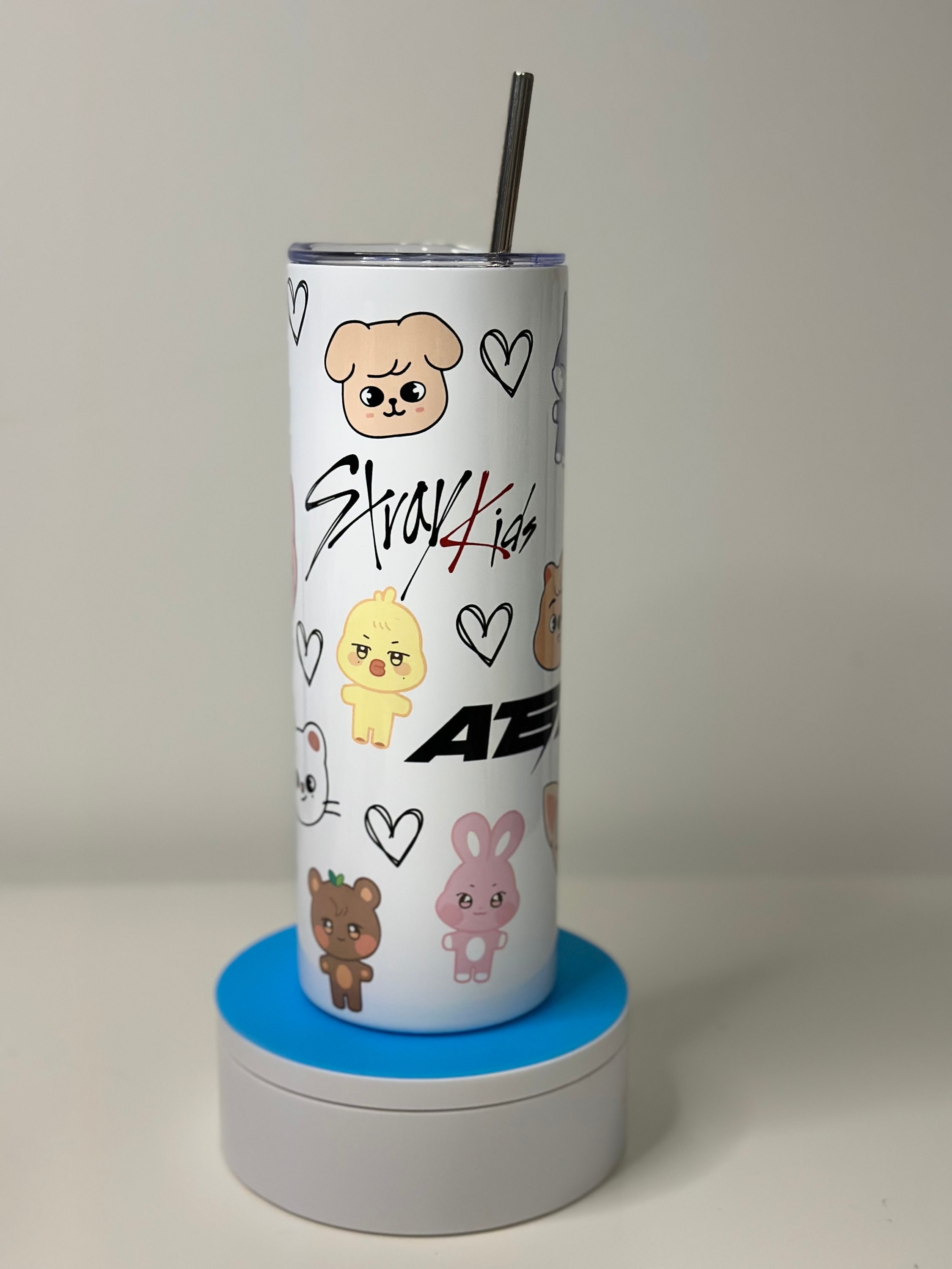 20oz/30oz Staytiny Ateez Aniteez/ Stray Kids Skzoo Tumbler Skinny