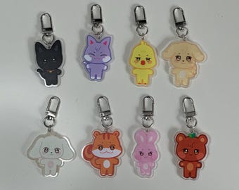 Ateez Aniteez Acyrlic Schlüsselanhänger / Geschenk / Rucksack Zubehör / Anhänger