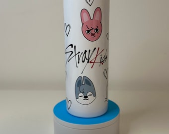 20oz/30oz BIG Skzoo V3 Tumbler Stray Kids/Cup/SKZ cup/Merch Skinny Tumbler, Stainless Steel, Straw, Personalized,Unique Gifts,/stay,heart