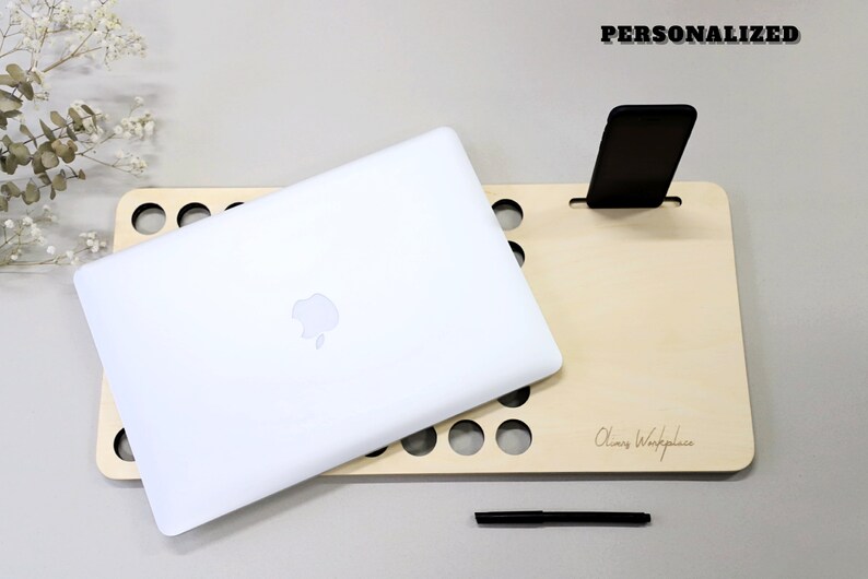 Personalized Lap Desk Gift For Boyfriend Desk Organizer Night