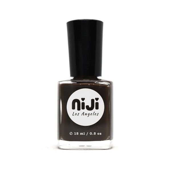 Bitter Love - High Gloss Flat Opaque Umber Chocolate Brown 10-Free Vegan Cruelty-Free Natural Nail Polish Lacquer Vernes Esmalte