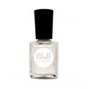 Weißer Glitzer Nagellack: 10-Free Vegan Top Coat