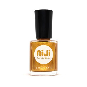 Maya Canary Shimmery Gold Nail Polish: 10-Free Vegan Lacquer