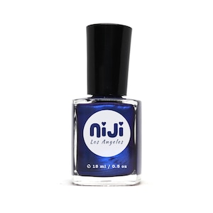 Shimmery Prussian Blue Nail Polish: Vegan 10-Free Lacquer