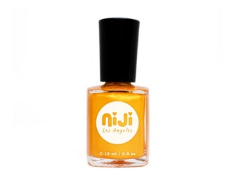 Sunkissed Tangerine Orange Nagellack: Gold schimmert, vegan & tierversuchsfrei