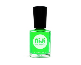 Neon Green Nail Polish: High Gloss, 10-Free, Vegan Lacquer