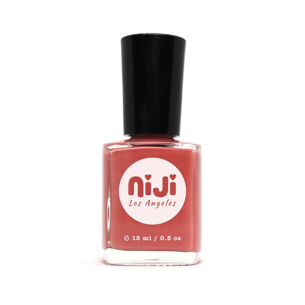 Dear Beloved - High Gloss Flat Muted Deep Rosie Brown 10-Free Vegan Cruelty-Free Natural Nail Polish Lacquer Vernes Esmalte