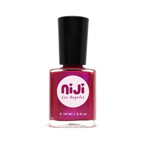 Shimmery Magenta Pink Nail Polish: 10-Free Vegan Lacquer
