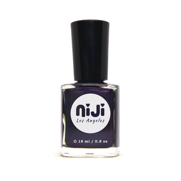 Lead Joke - High Gloss Flat Deep Iron Grey 10-Free Vegan Cruelty-Free Natural Nail Polish Lacquer Vernes Esmalte