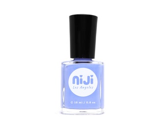 Deja Blue - High Gloss Flat Opaque Creamy Periwinkle Blue 10-Free Vegan Cruelty-Free Natural Nail Polish Lacquer Vernes Esmalte