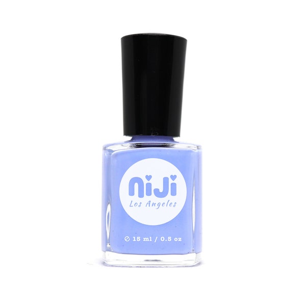 Deja Blue - High Gloss Flat Opaque Creamy Periwinkle Blue 10-Free Vegan Cruelty-Free Natural Nail Polish Lacquer Vernes Esmalte