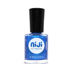 Cerulean Blue Shimmery Nail Polish: Vegan 10-Free Lacquer