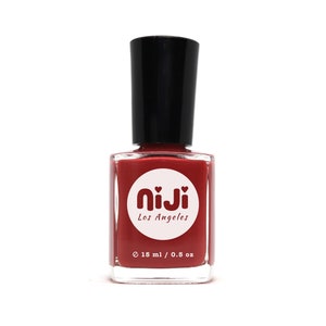 Carmine Red Nail Polish: High Gloss, Vegan, 10-Free Lacquer