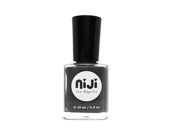 Shadow Grey Nail Polish: High Gloss, 10-Free Vegan Lacquer
