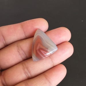 Natural Botswana Agate Stone Cabochon, Fancy Shape Gemstone, 27.5 Carat, Botswana Agate Jewelry, Botswana Agate For Pendant, 30x23x6 MM