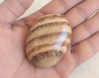 Polished Aragonite Stone Palmstone: Healing Crystal, Home Decor