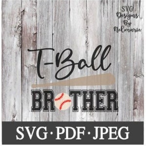 Tball Brother SVG, Tball Brother Cut File, Tball Brother Instant Download, Tball Brother pdf, Tball jpeg, Tball pdf, Digital download