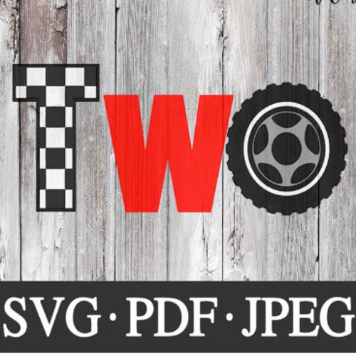 Racing Twosvg Racing 2nd Birthday Cut File Instant Download - Etsy